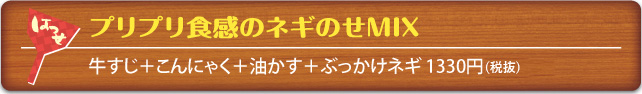 プリプリ食感のねぎのせMIX